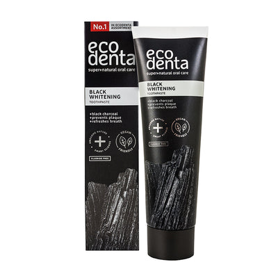 Holland & Barrett Ecodenta Black Charcoal Whitening Toothpaste 100ml- Buy online at McGrocer