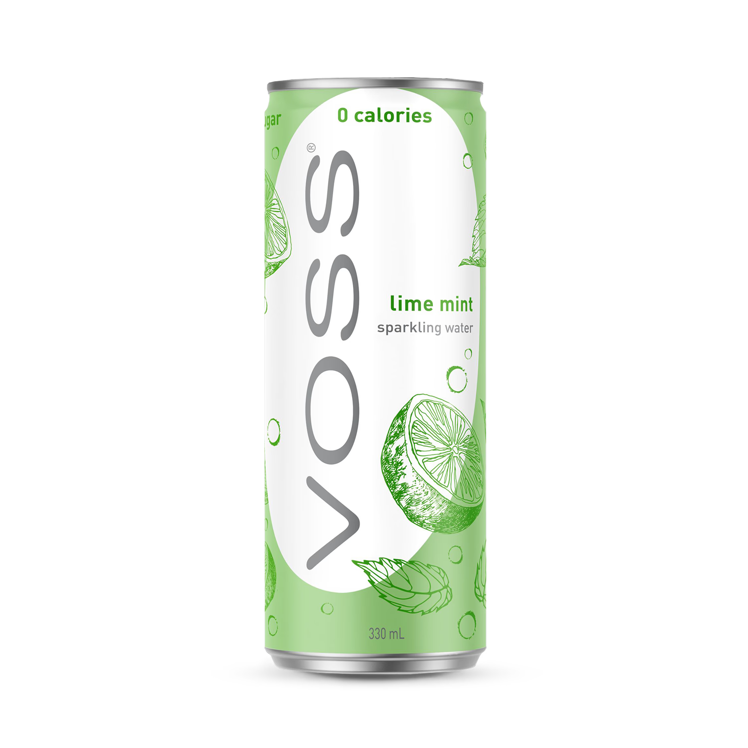 Voss Lime & Mint Sparkling Water 330ml - British product