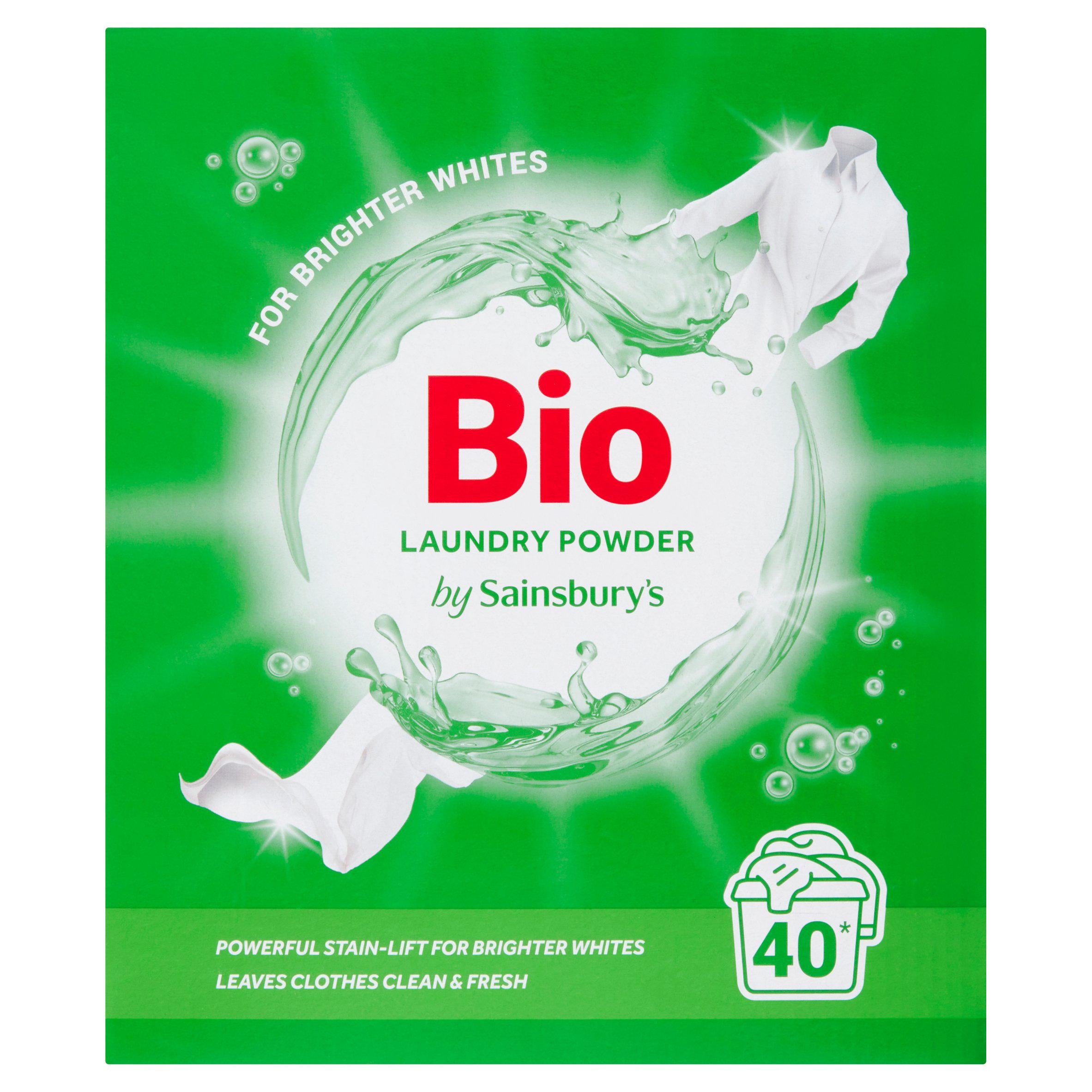 Sainsbury's Laundry Powder Bio 40 Washes 2kg GOODS Sainsburys   