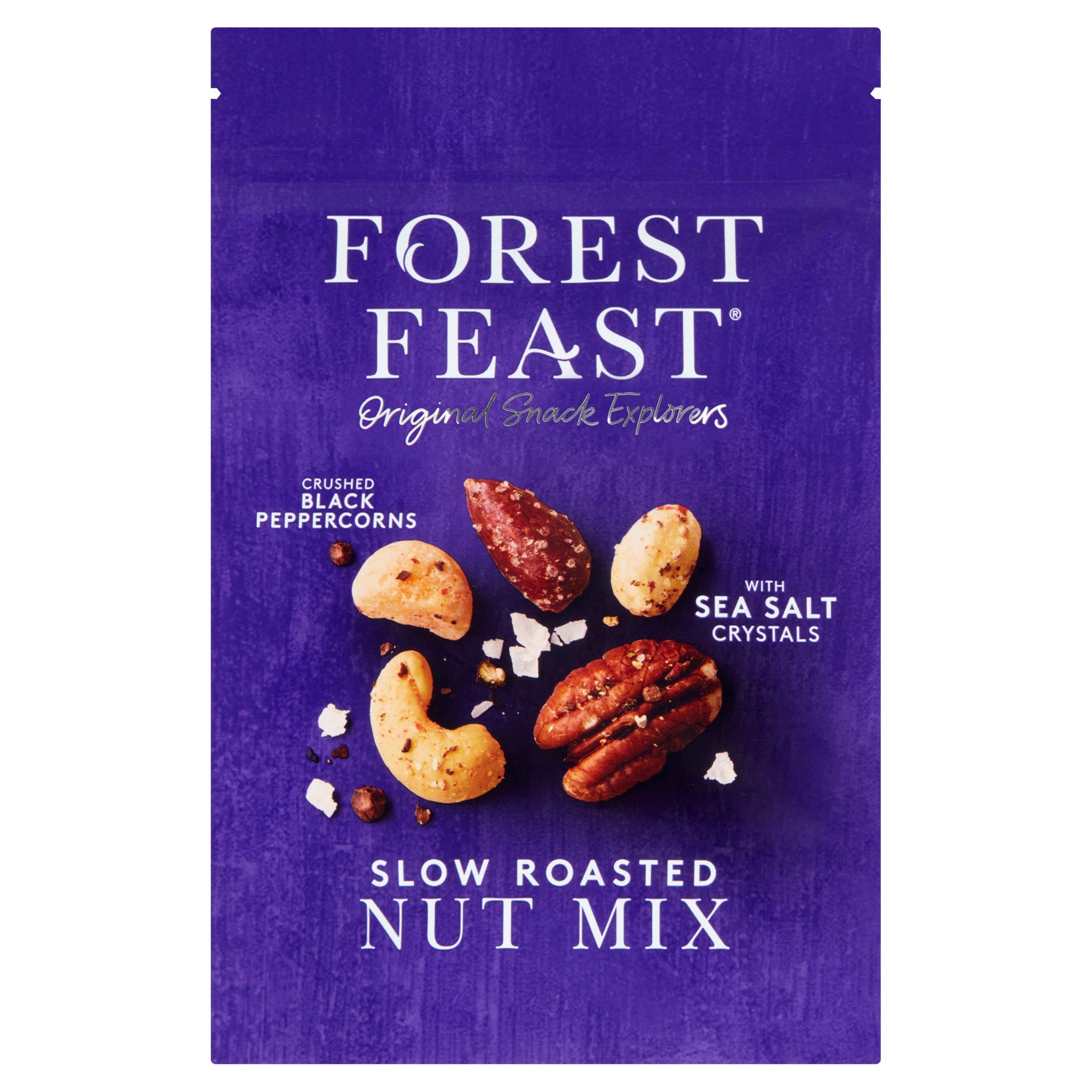 Forest Feast Slow Roasted Sea Salt & Black Peppercorn Nut Mix 120g GOODS Sainsburys   