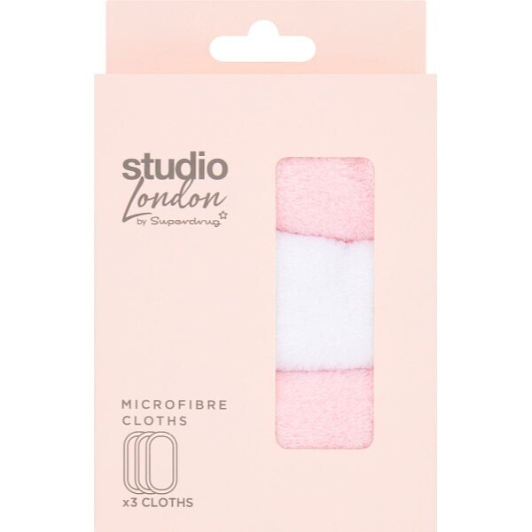 Superdrug Studio Microfibre Cloths 3pk GOODS Superdrug   