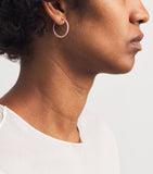 Harrods rose gold hoop earrings 2.00ctw (British brand)