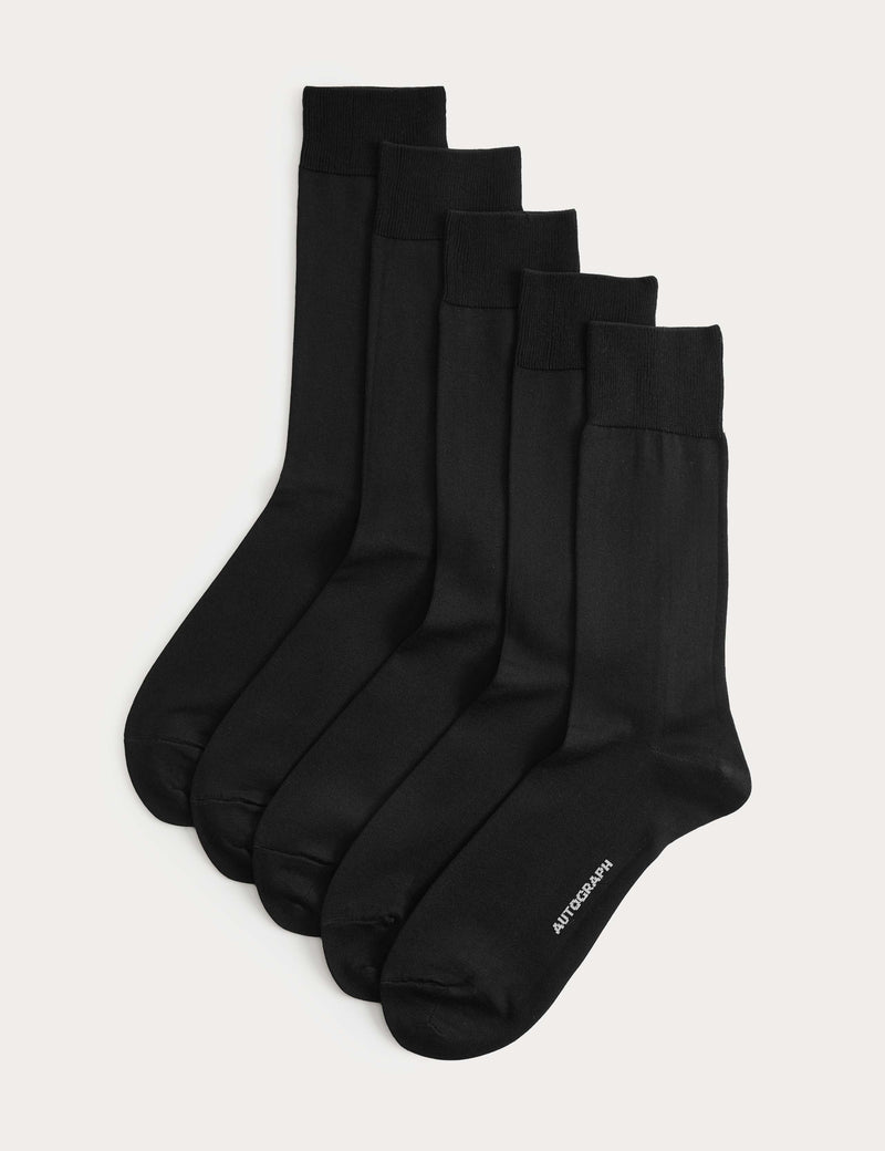 Autograph Egyptian cotton rich socks 5-pack, imported from the UK