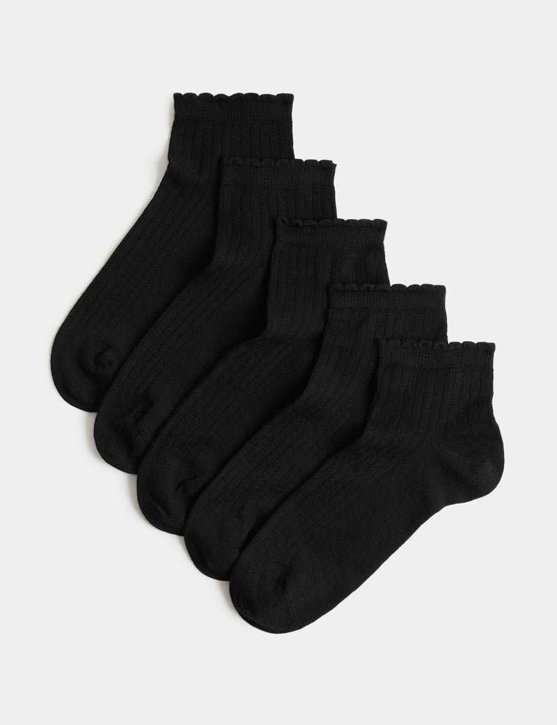 M&S seamless toe ankle socks 5 pack - British product
