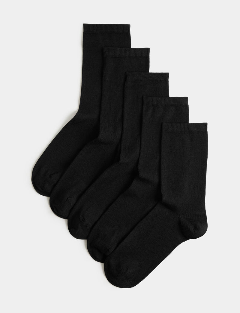 M&S SuperSoft ankle socks 5-pack, UK version