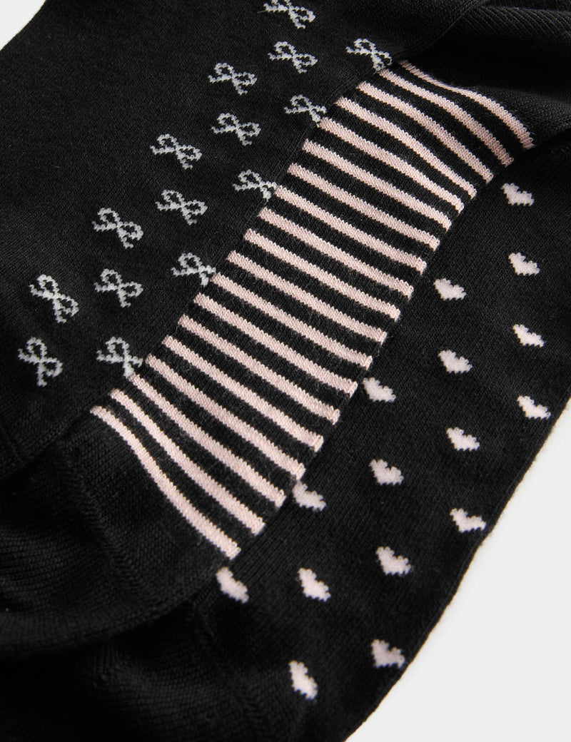 M&S supersoft patterned ankle socks 5-pack, UK version