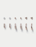 M&S gold tone hoop and pearl stud earring set 6 pack, UK version