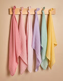 JoJo Maman Bébé pastel muslin squares 6 pack, imported from the UK