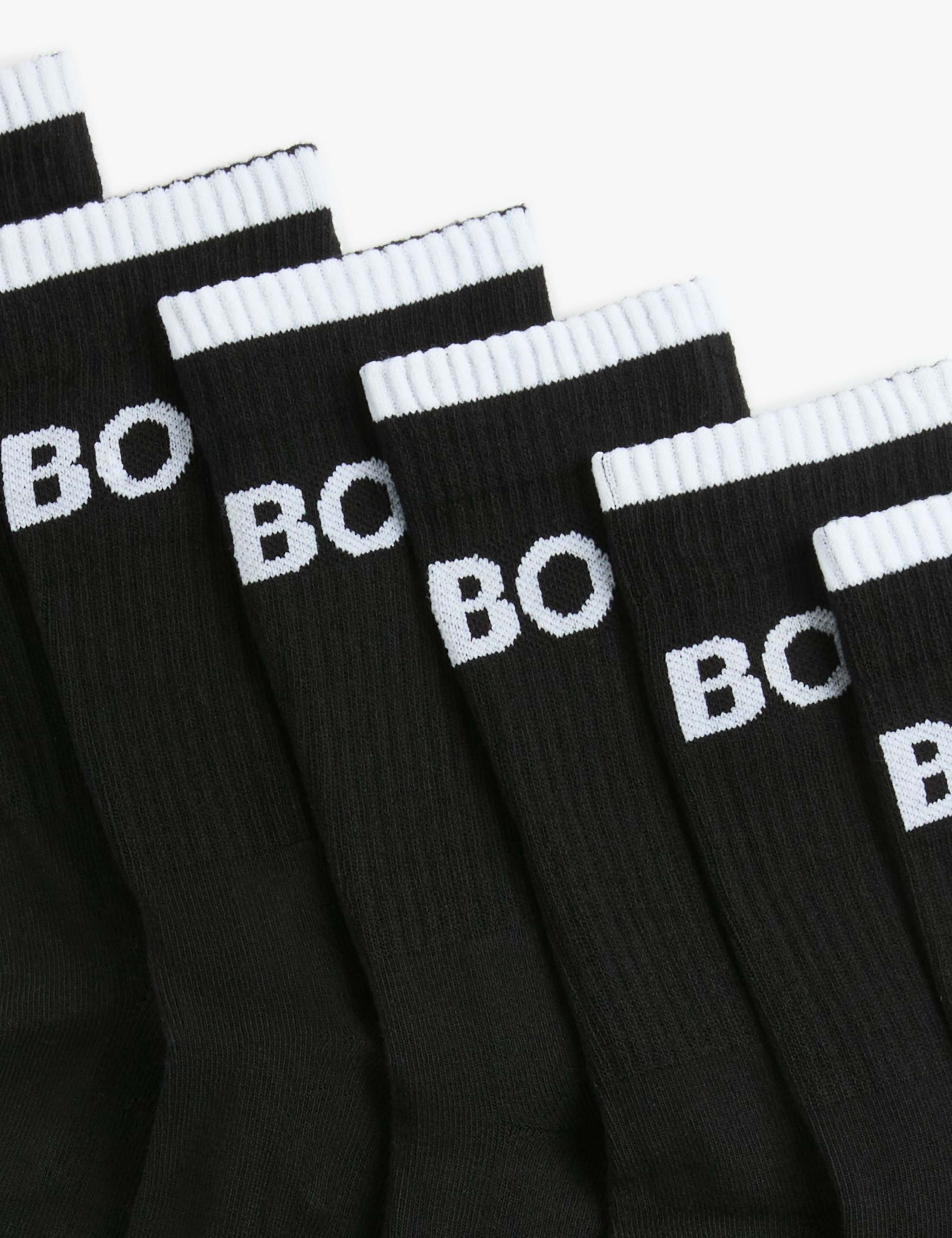 BOSS 6 pack striped ankle socks, imported from the UK