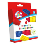 6 Brick Pencil Sharpeners   6 per pack