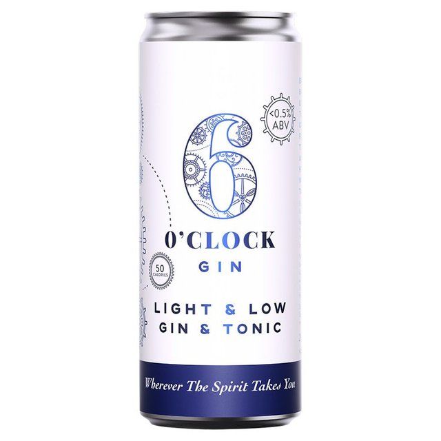 6 O'clock Gin Light & Low Gin & Tonic