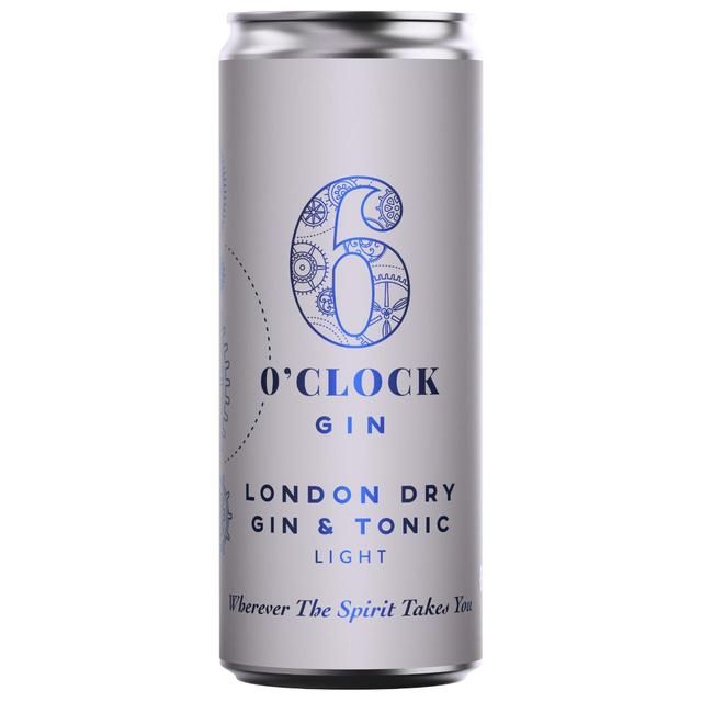 6 O'clock Gin London Dry Gin & Tonic Light