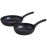 M&S Black Ali Non-Stick 2 piece Frying Pan Set Black   2 per pack GOODS M&S   