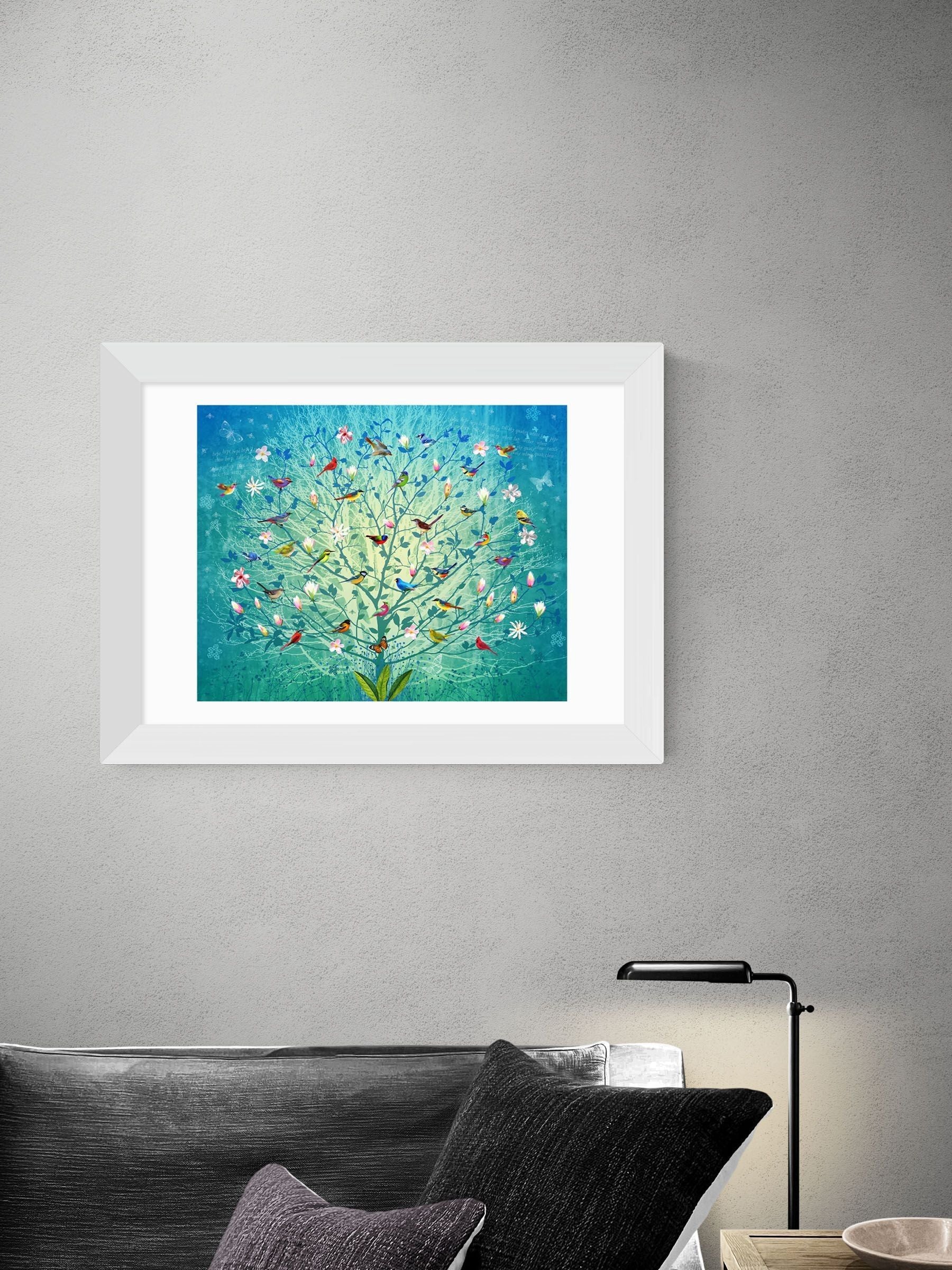 Reproduction encadrée de l'œuvre «&nbsp;The Singing Tree&nbsp;» de Fiona Watson (marque britannique)