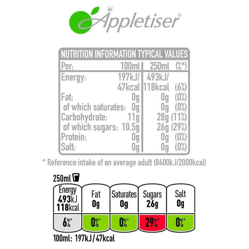 Appletiser sparkling apple juice 750ml - British product