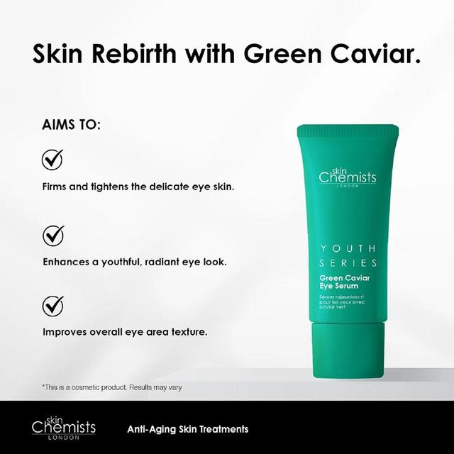 SkinChemists Youth Series Green Caviar Eye Serum   15ml