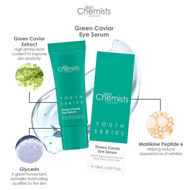 SkinChemists Youth Series Green Caviar Eye Serum   15ml GOODS M&S   