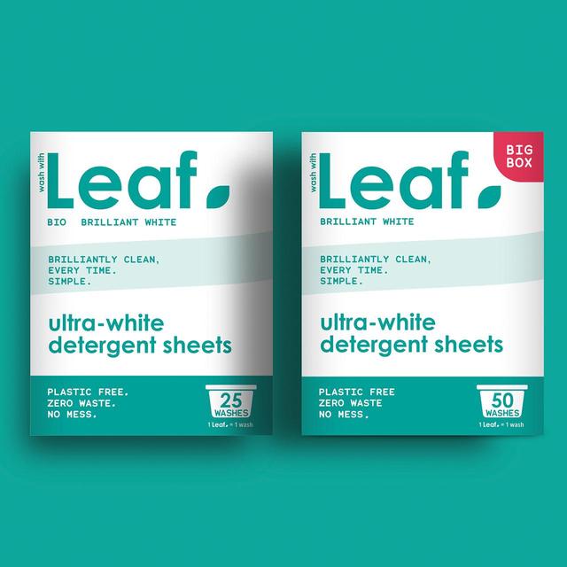 Wash with Leaf Brilliant White 25 Sheets   25 per pack