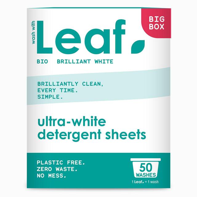 Wash with Leaf Brilliant White 50 Sheets   50 per pack GOODS M&S   