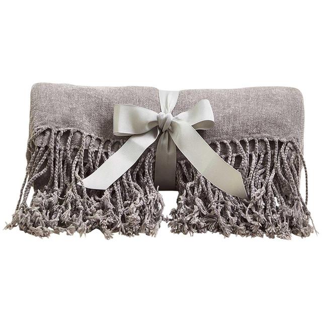 M&S Chenille Throw 1SIZE Light Grey