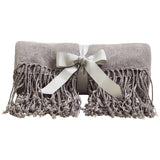 M&S Chenille Throw 1SIZE Light Grey GOODS M&S   