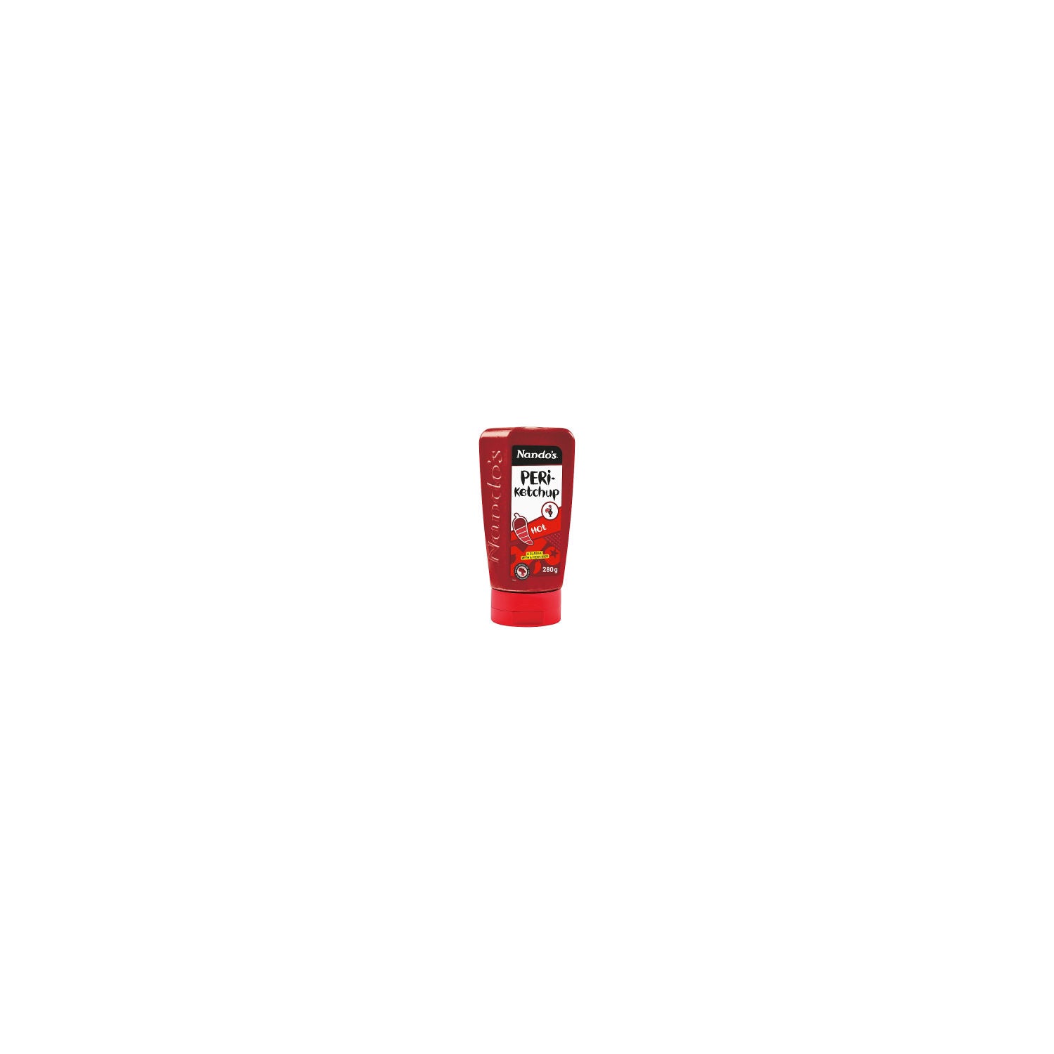 Nando's Hot Peri-Ketchup 280g bottle - British product