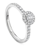 Boodles vintage engagement ring platinum diamonds, UK version