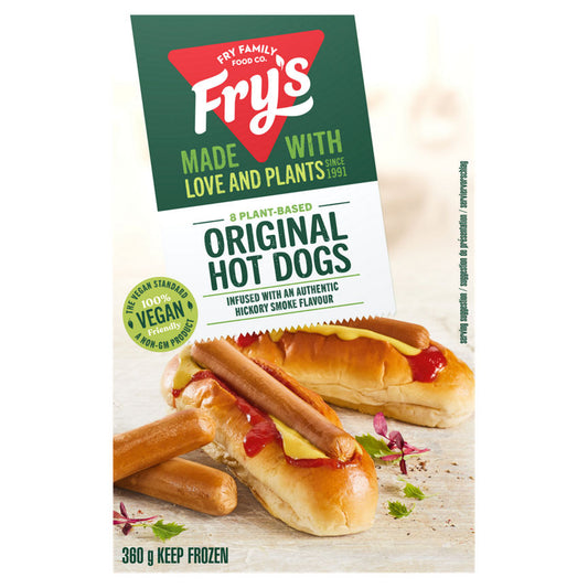 Fry's 8 Plant-Based Original Hot Dogs GOODS ASDA   