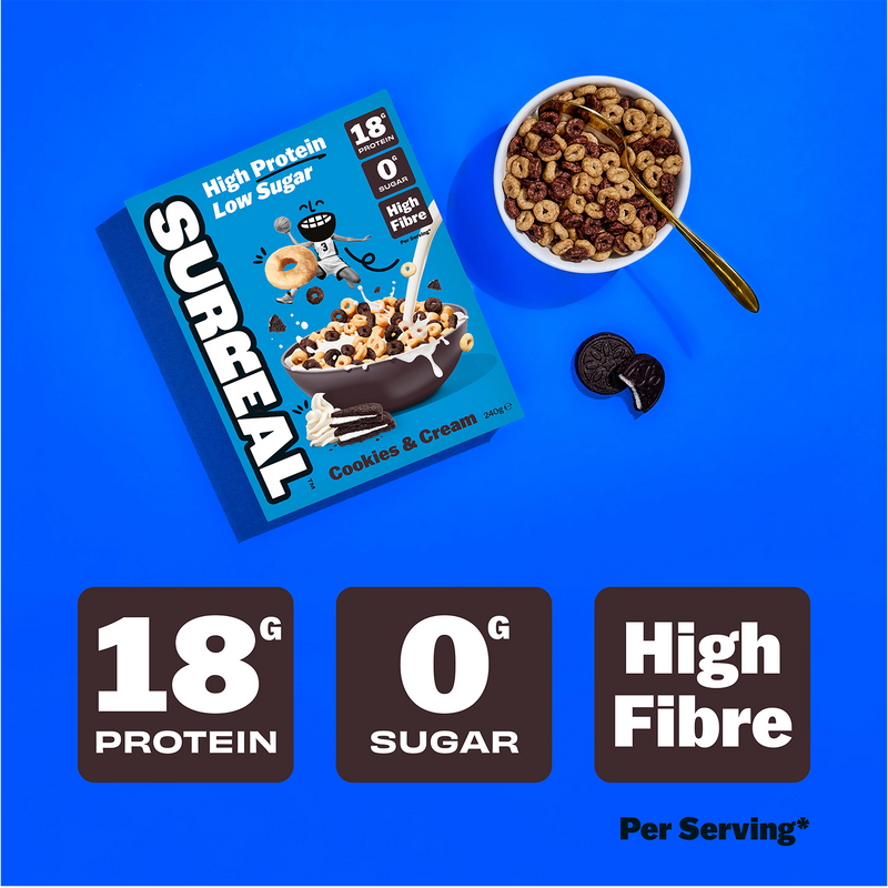 Surreal cereal cookies & cream 240g (British brand)