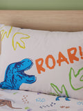 Catherine Lansfield Natural Prehistoric Dinosaurs Reversible Duvet Cover Set - British product