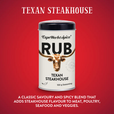 Cape Herb & Spice Rub Texan Steakhouse Seasoning 100g