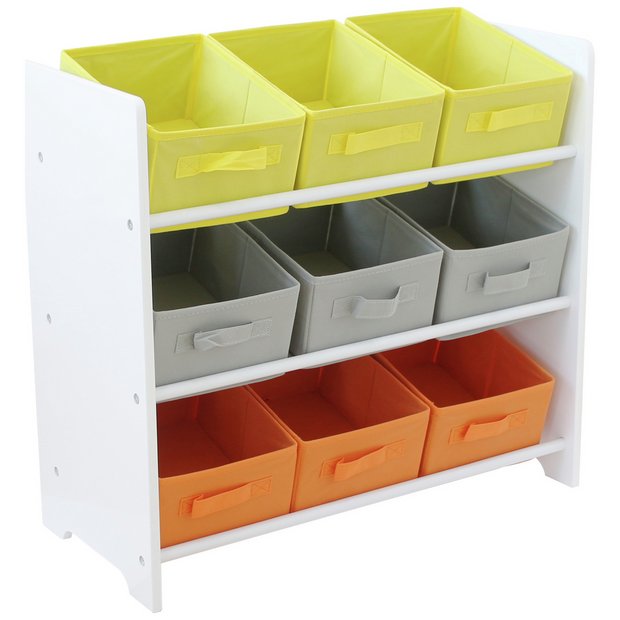 Argos Home 3 tier white kids basket storage unit, UK version