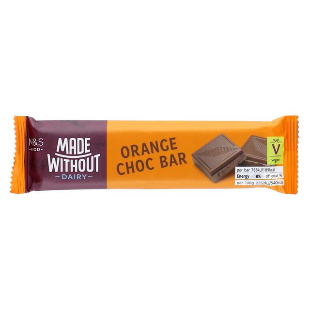 M&S Made Without Dairy Orange Choc Bar   35g GOODS M&S   