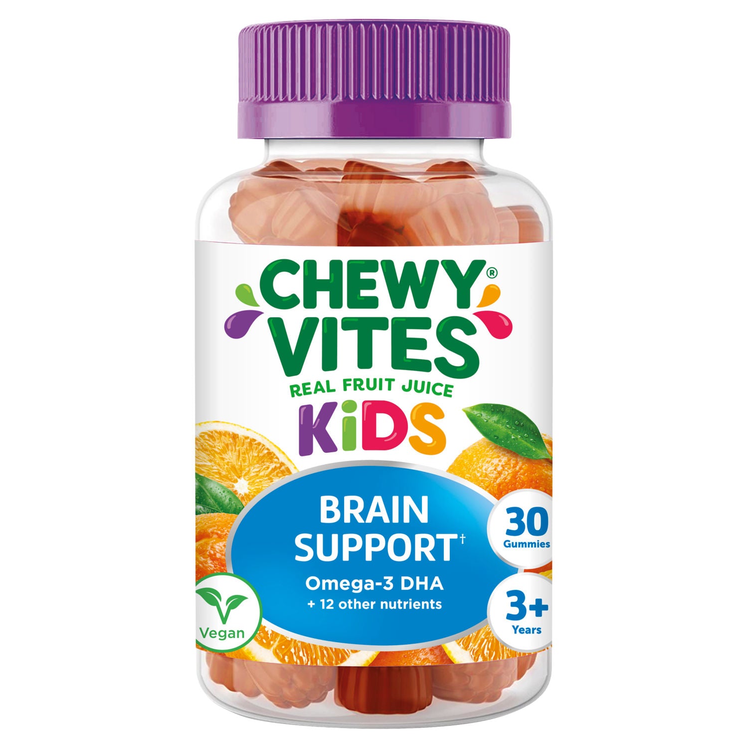 Chewy Vites kids brain support gummies 30 gummies, UK version