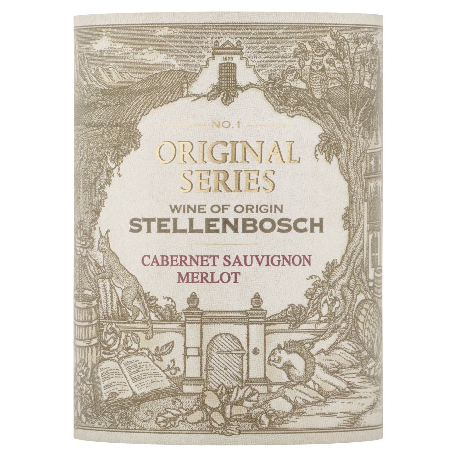 Stellenbosch red wine Cabernet Sauvignon Merlot 75cl (British brand)