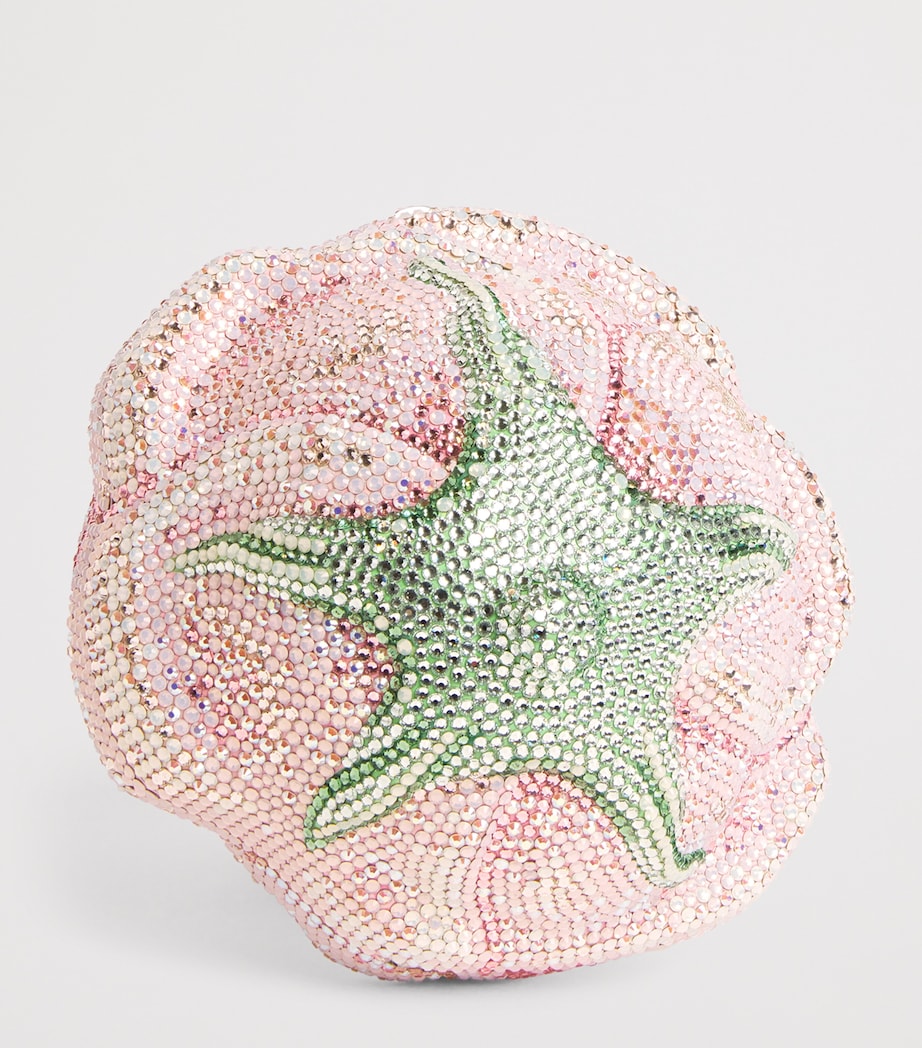 Judith Leiber embellished rose clutch bag evening accessory, imported from the UK