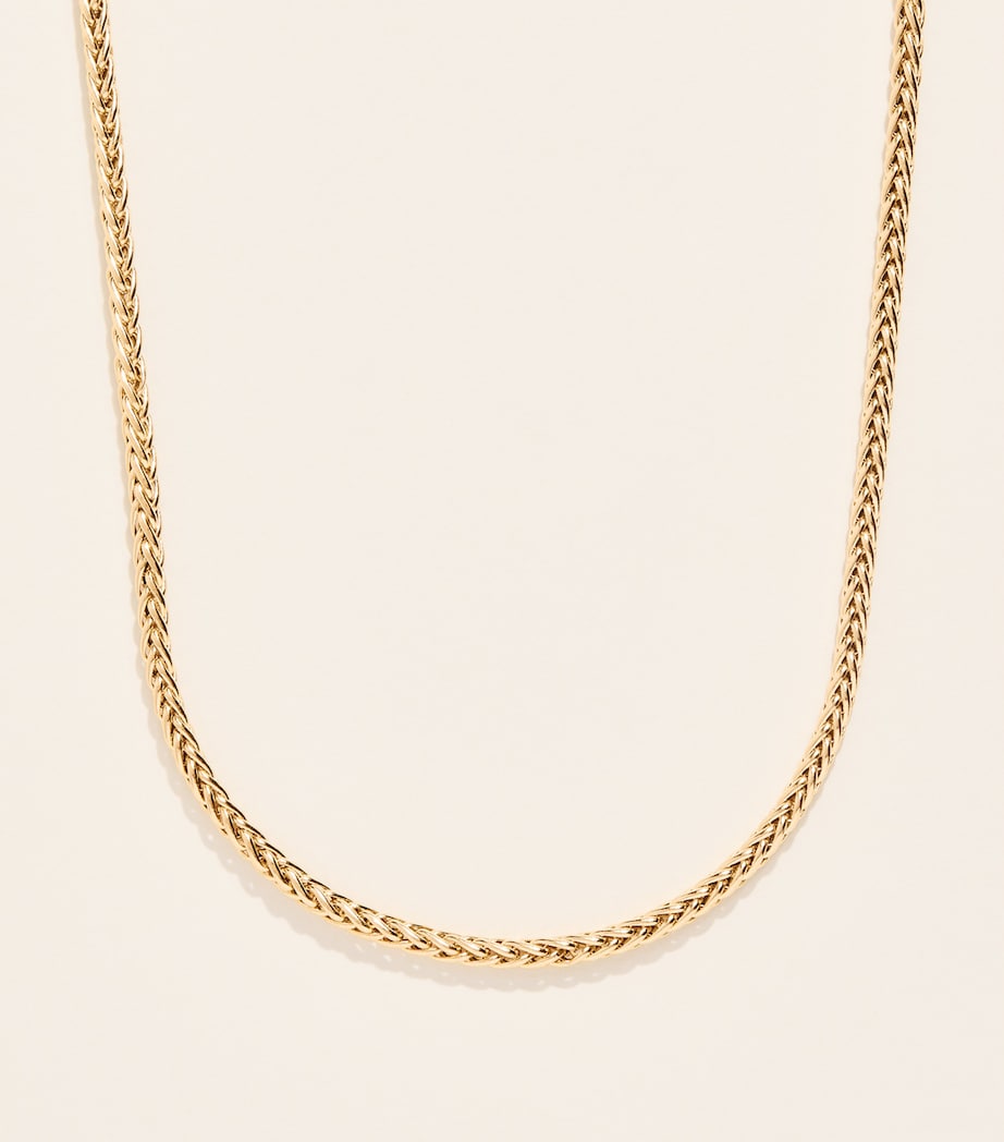 Collier Azlee chaîne tissée en or jaune 18 carats (marque britannique)