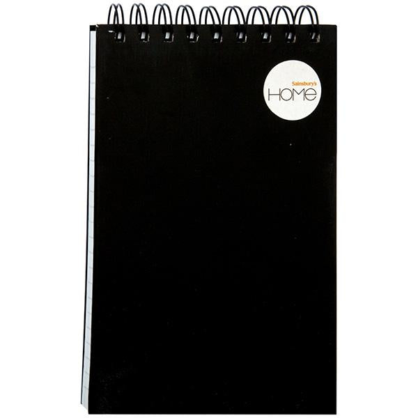 Sainsbury's reporters pad hardback black (British brand)