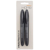 Sainsbury's Home black marker pens 2pk, imported from the UK