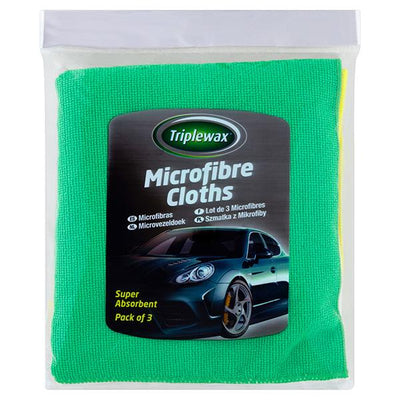 Sainsburys Triplewax Microfibre Cleaning Cloths Pack of 3- Buy online at McGrocer