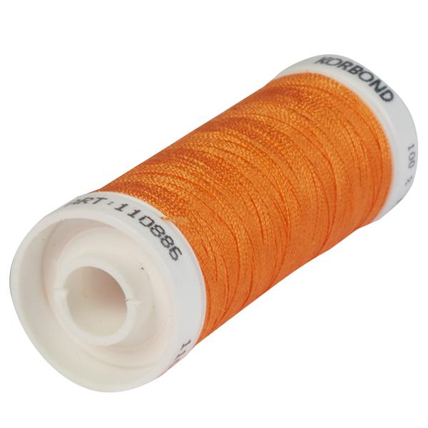 Korbond PumpkinOrange polyester thread 100m - British product