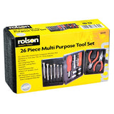 Rolson mini tri-fold tool kit 26-piece, UK version