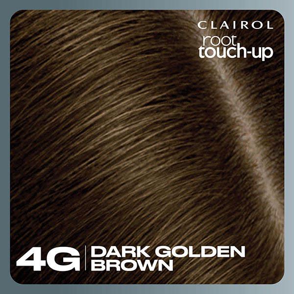 Clairol root touch-up hair dye dark golden brown 4G (British brand)