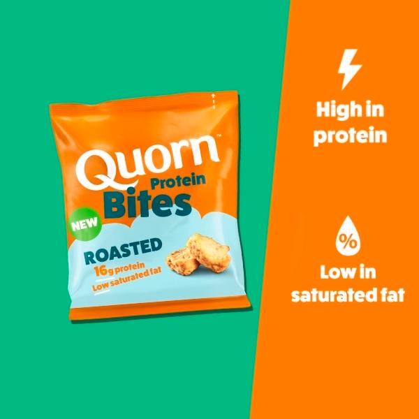 Quorn roasted protein bites 70g, imported from the UK
