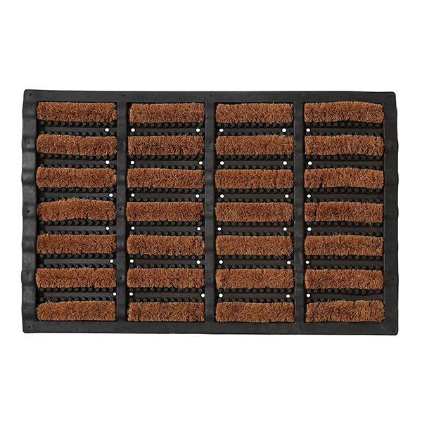Sainsbury's Home bootscraper doormat black brown 61x41cm, imported from the UK