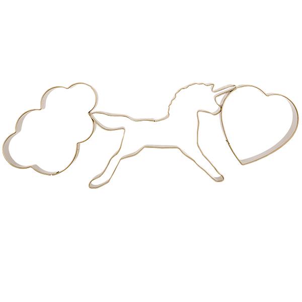 Sainsburys Home 3 piece magical cookie cutters unicorn cloud heart - British product