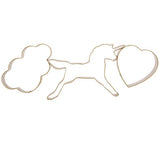 Sainsburys Home 3 piece magical cookie cutters unicorn cloud heart - British product