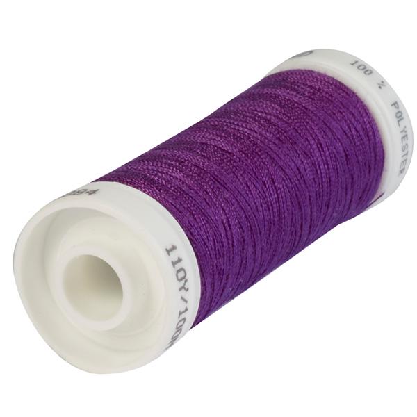 Korbond purple polyester thread 100m - British product