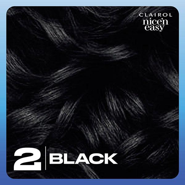 Clairol Nice'N Easy Black 2 permanent hair dye - British product