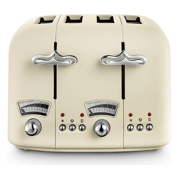 De'Longhi 4 slice toaster Jasmine Beige, imported from the UK